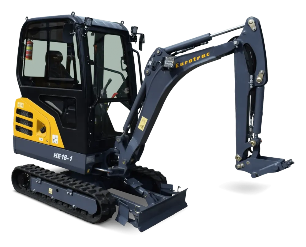 Eurotrac HE18 C minigraver met cabine