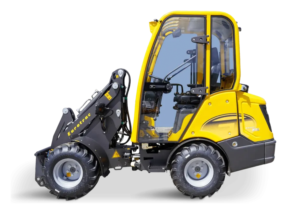 Eurotrac W11 CL minishovel met cabine en lange wielbasis