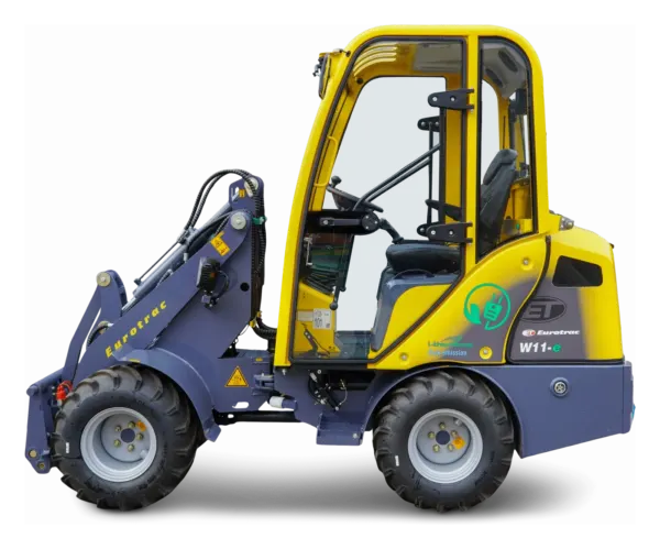 Eurotrac W11 EMC elektrische minishovel met cabine