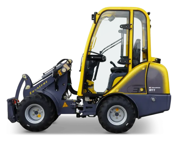 Eurotrac W11 IC minishovel met industriemast en cabine