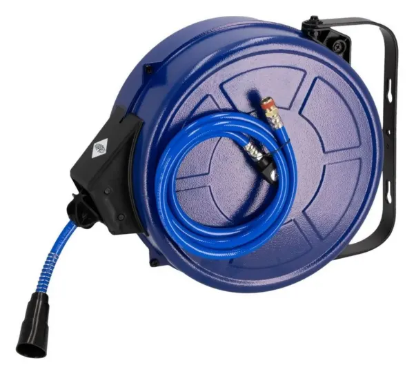 Airpress luchtslanghaspel PU 18 m, 9,5 x 13,5 mm, wandmodel zelfoprollend