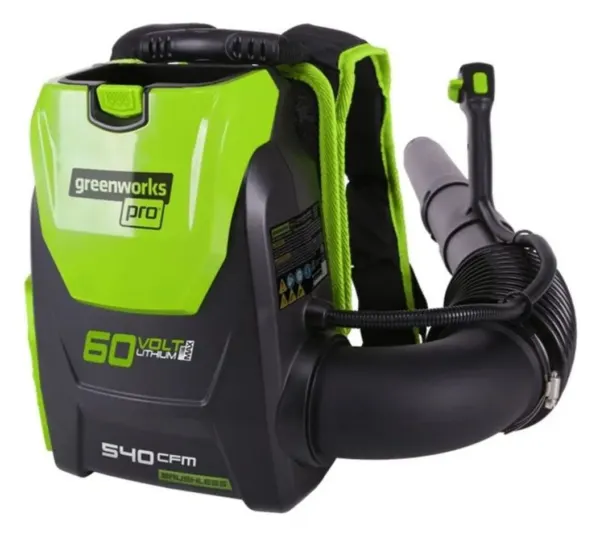 Greenworks GD60BPB 60 V accu ruggedragen bladblazer