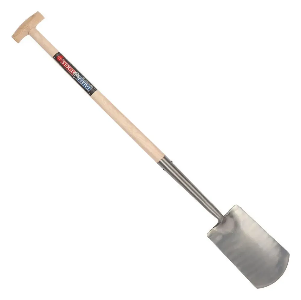 Talen Tools 1041I spade met hals, blank geslepen, essenhouten steel 76 cm