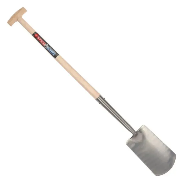 Talen Tools 1041I spade met hals, blank geslepen, essenhouten steel 76 cm