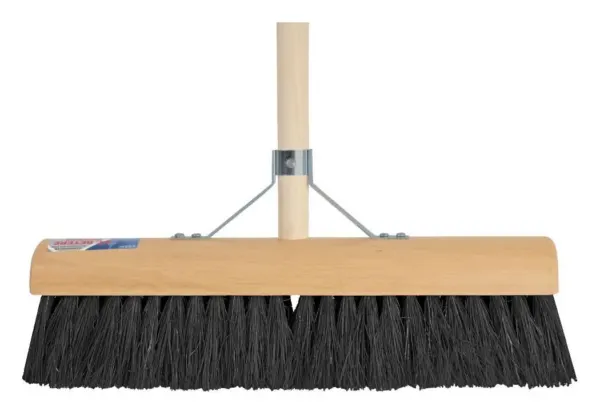 Talen Tools BB74C zaalveger zacht 40 cm, houten steel 150 cm