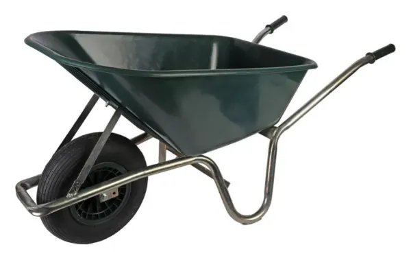 Talen Tools KW100 kruiwagen kunststof, groen, 100 liter