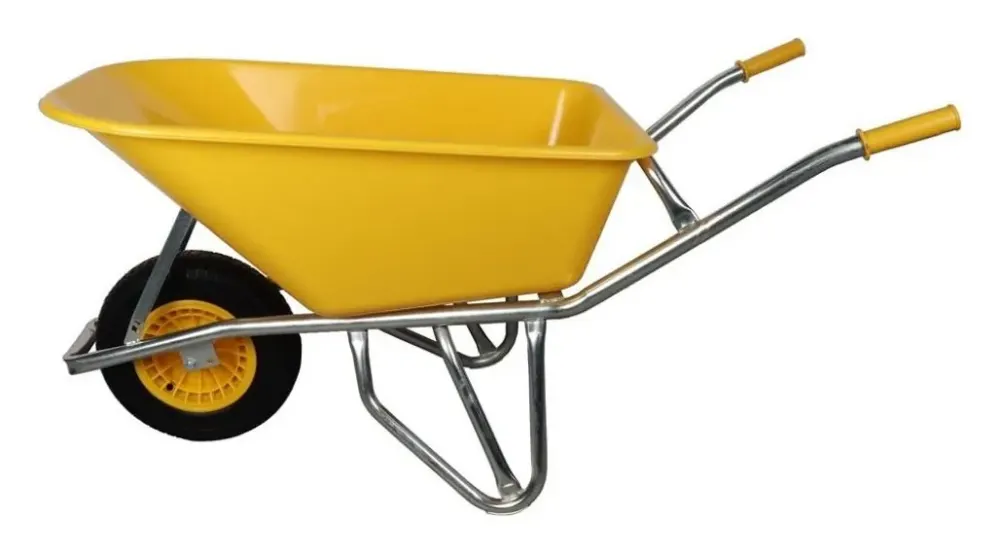 Talen Tools KW108 kruiwagen professioneel, geel, 100 liter, anti-lek
