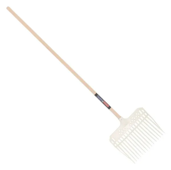 Talen Tools T52 paardenstalvork polycarbonaat, 40 cm, essenhouten steel 140 cm