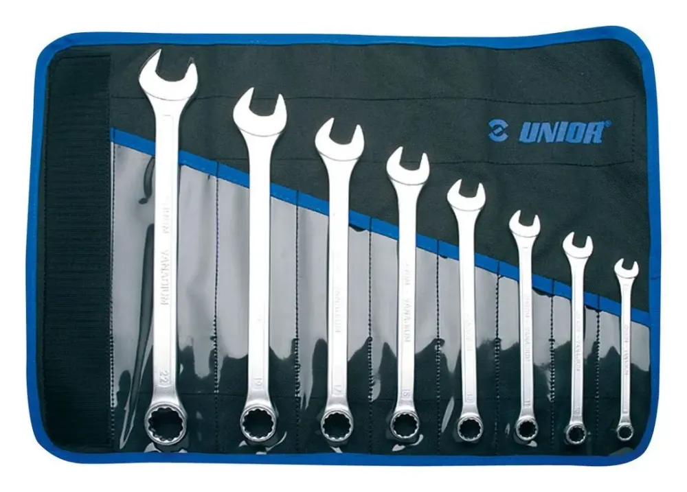 Unior 120/1CT steekringsleutelset lang model, 8-delig
