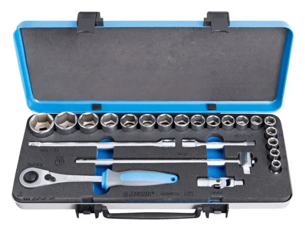 Unior 190BI6P23 dopsleutelset 1/2", 23-delig